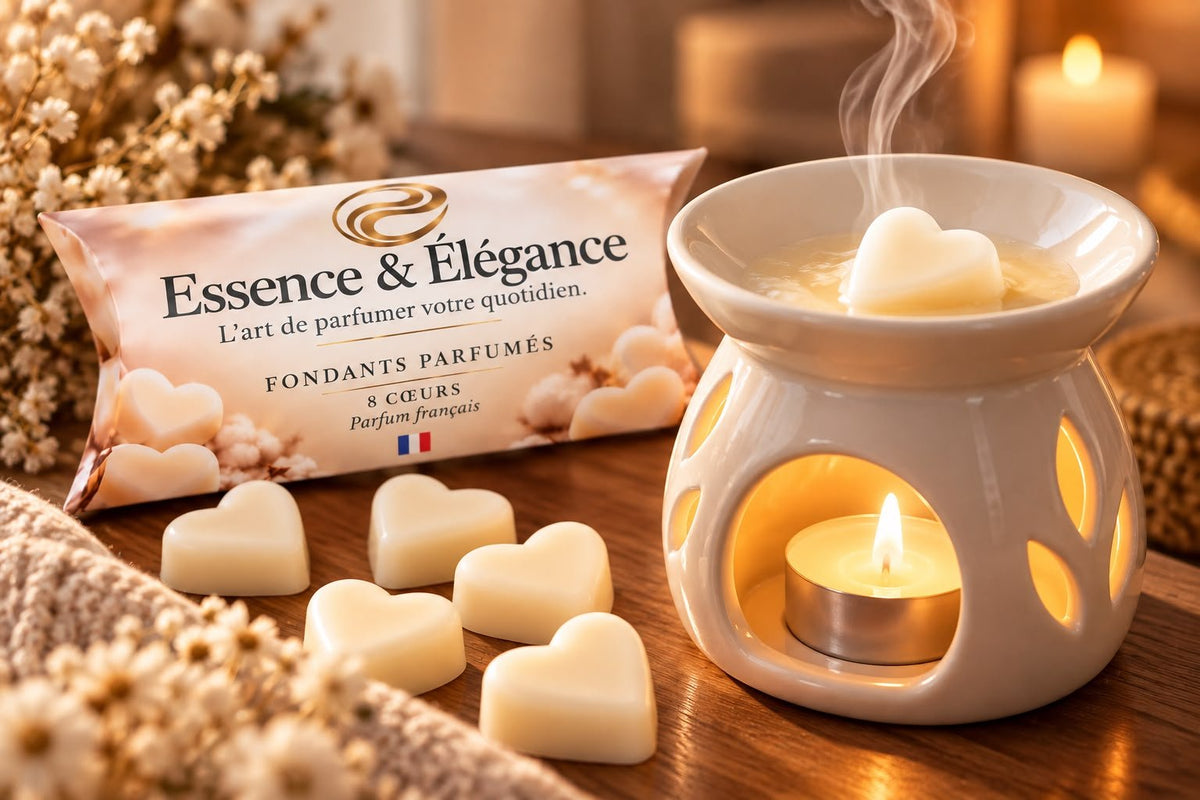 8 Fondants parfumés - Fleur de coton - Essence & Élégance - Essence & Elegance