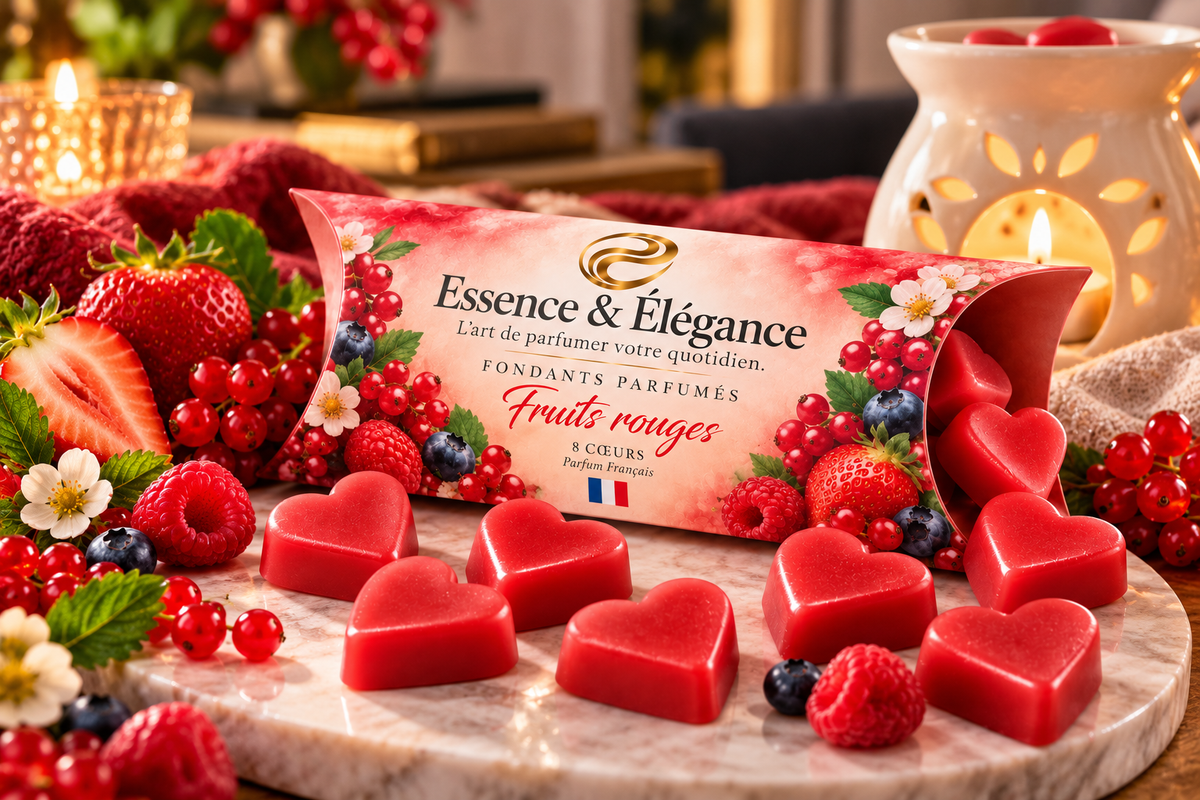8 Fondants Parfumés – Fruits Rouges - Essence & Elegance