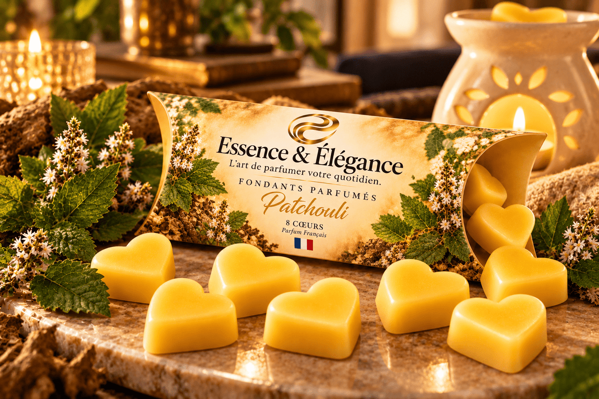 8 Fondants parfumés - patchouli - Essence & Élégance - Essence & Elegance