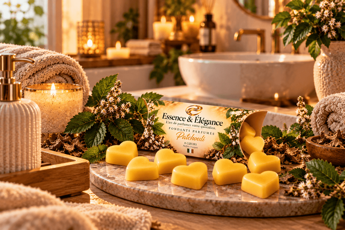 8 Fondants parfumés - patchouli - Essence & Élégance - Essence & Elegance