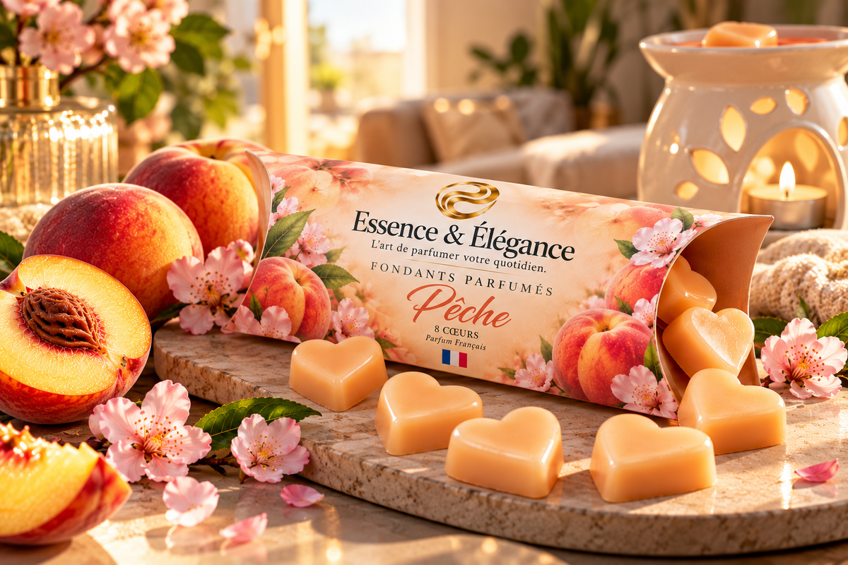 8 Fondants parfumés - Pêche - Essence & Élégance - Essence & Elegance