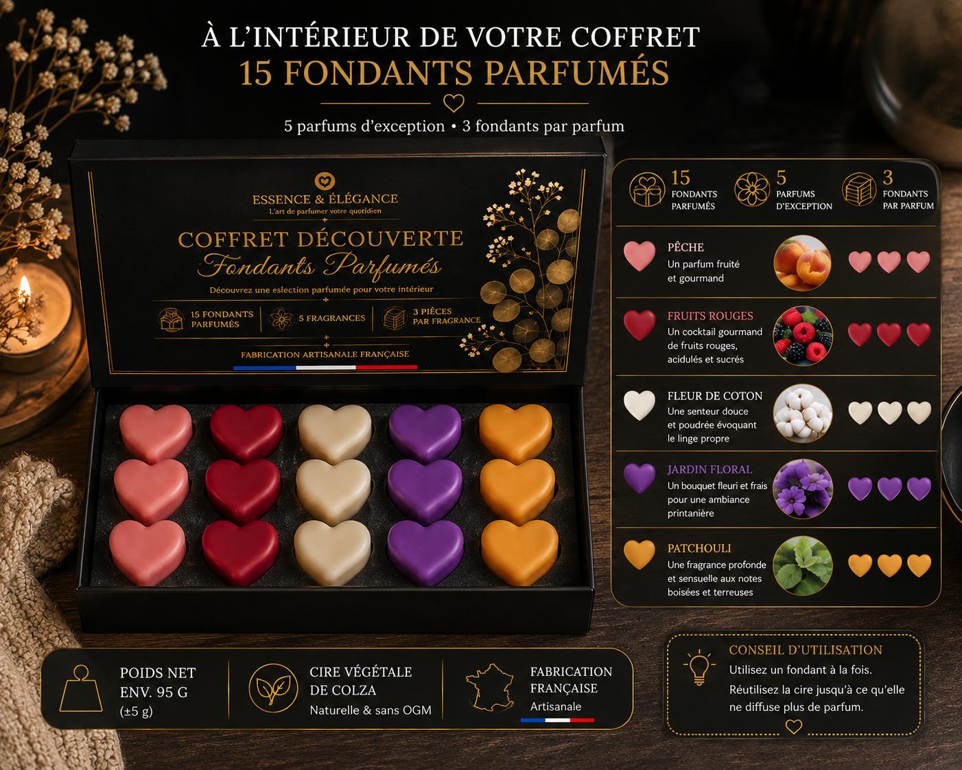coffret 15 fondants - Essence & Elegance