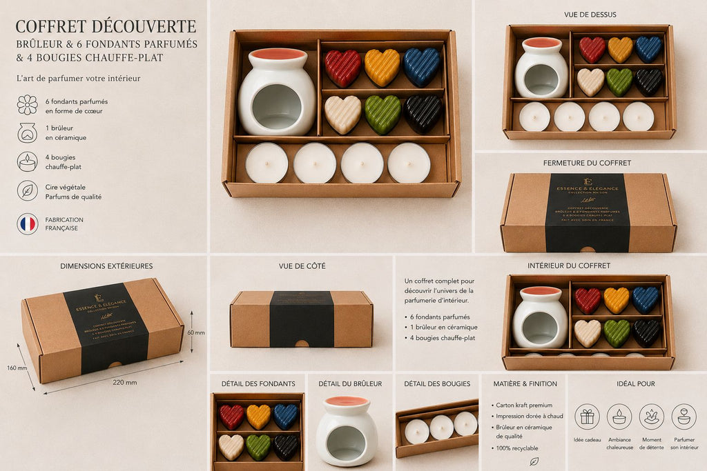 COFFRET DECOUVERTE FONDANT ET SON BRULEUR - Essence & Elegance