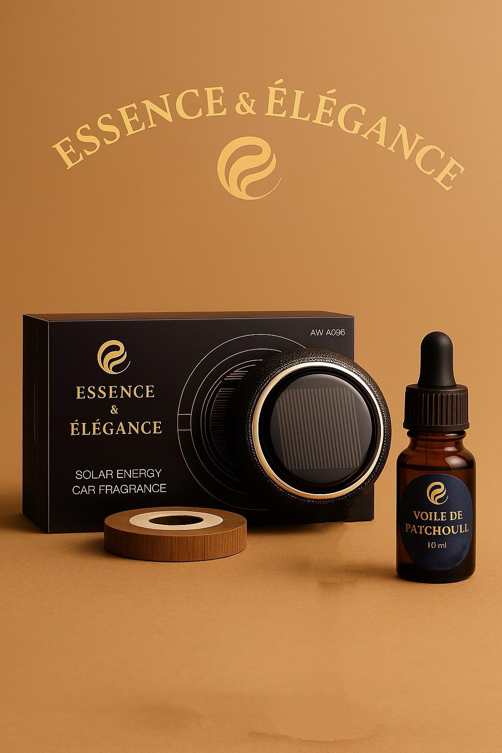 Coffret Elégance " Diffuseur rotatif solaire + flacon 10ml - Essence & Élégance