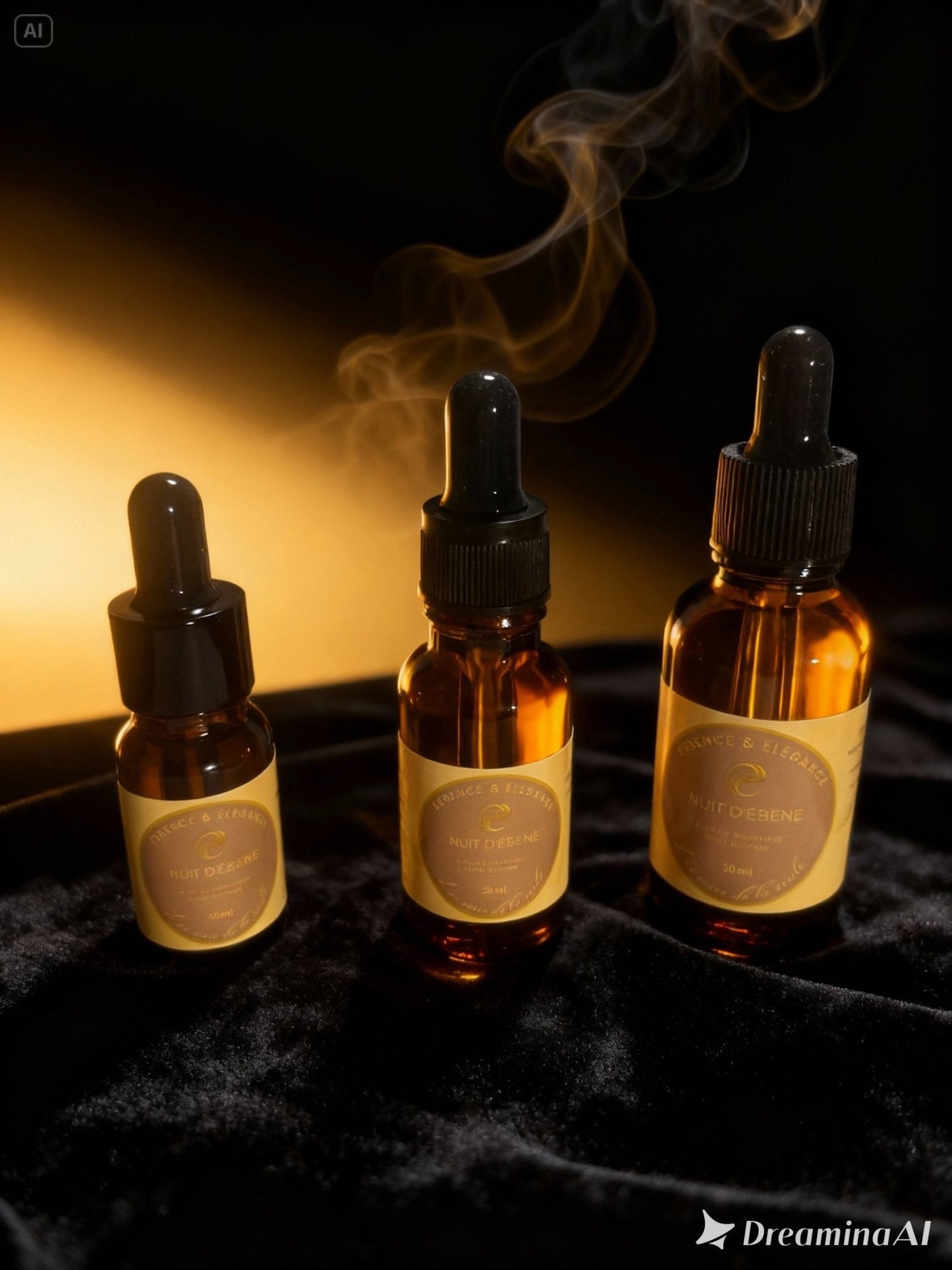 Flacons Nuit d'Ebène - Essence & Elegance
