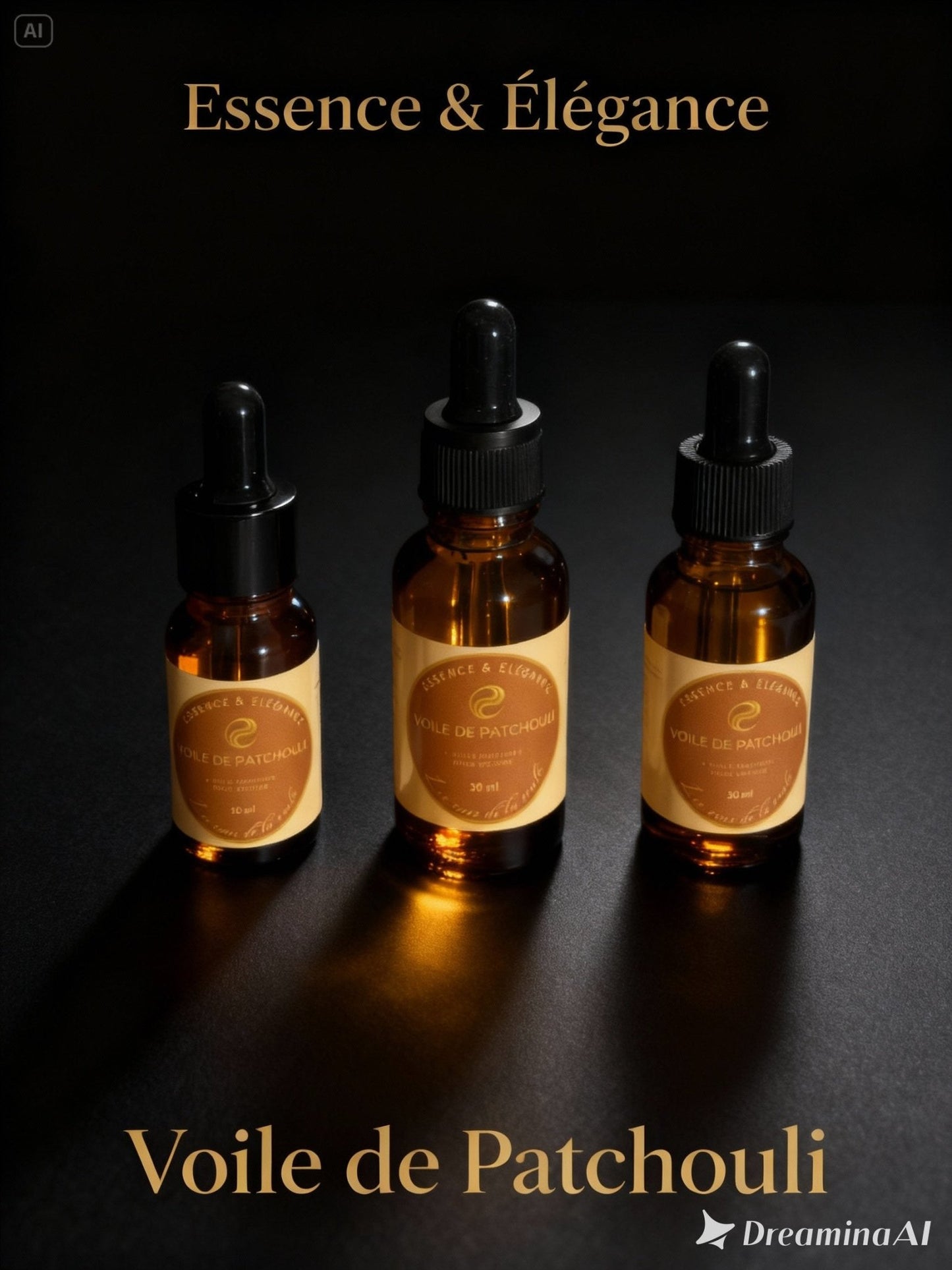 Flacons Voile de Patchouli - Essence & Elegance