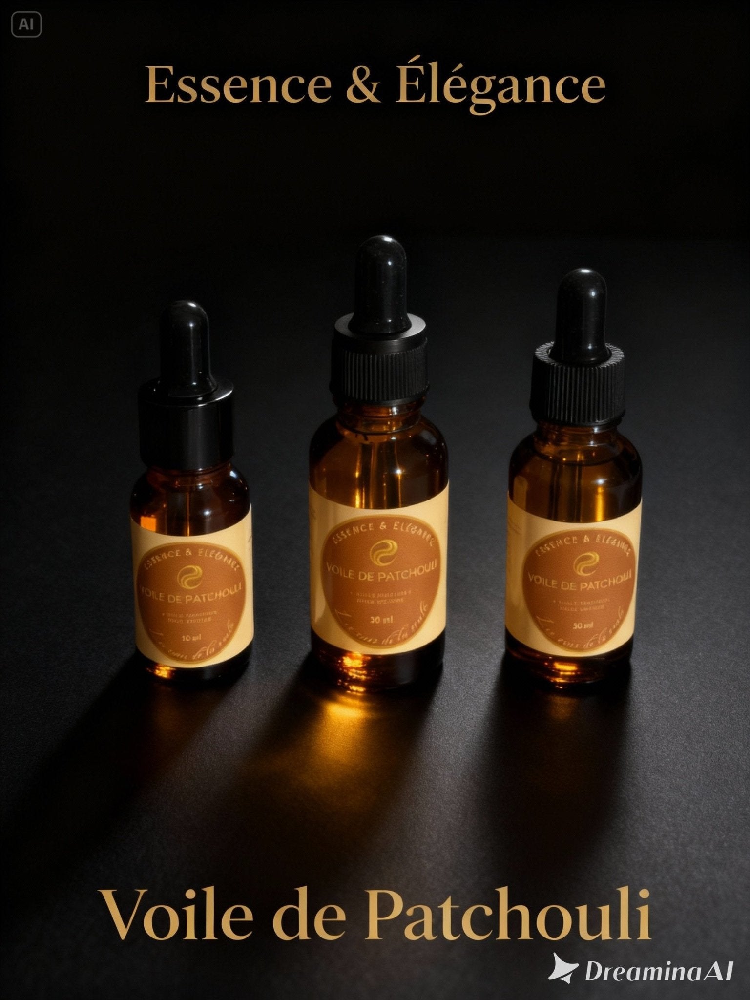 Flacons Voile de Patchouli - Essence & Elegance
